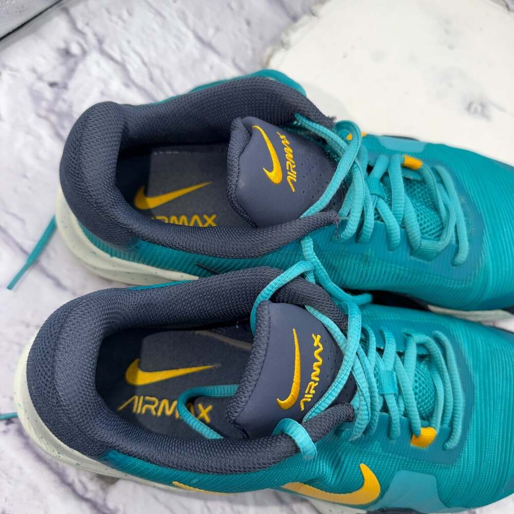 Nike Air Max Impact 4 Mens Sz 11 Athletic Shoes Sneakers DM1124-302 Blue Yellow - Picture 12 of 15